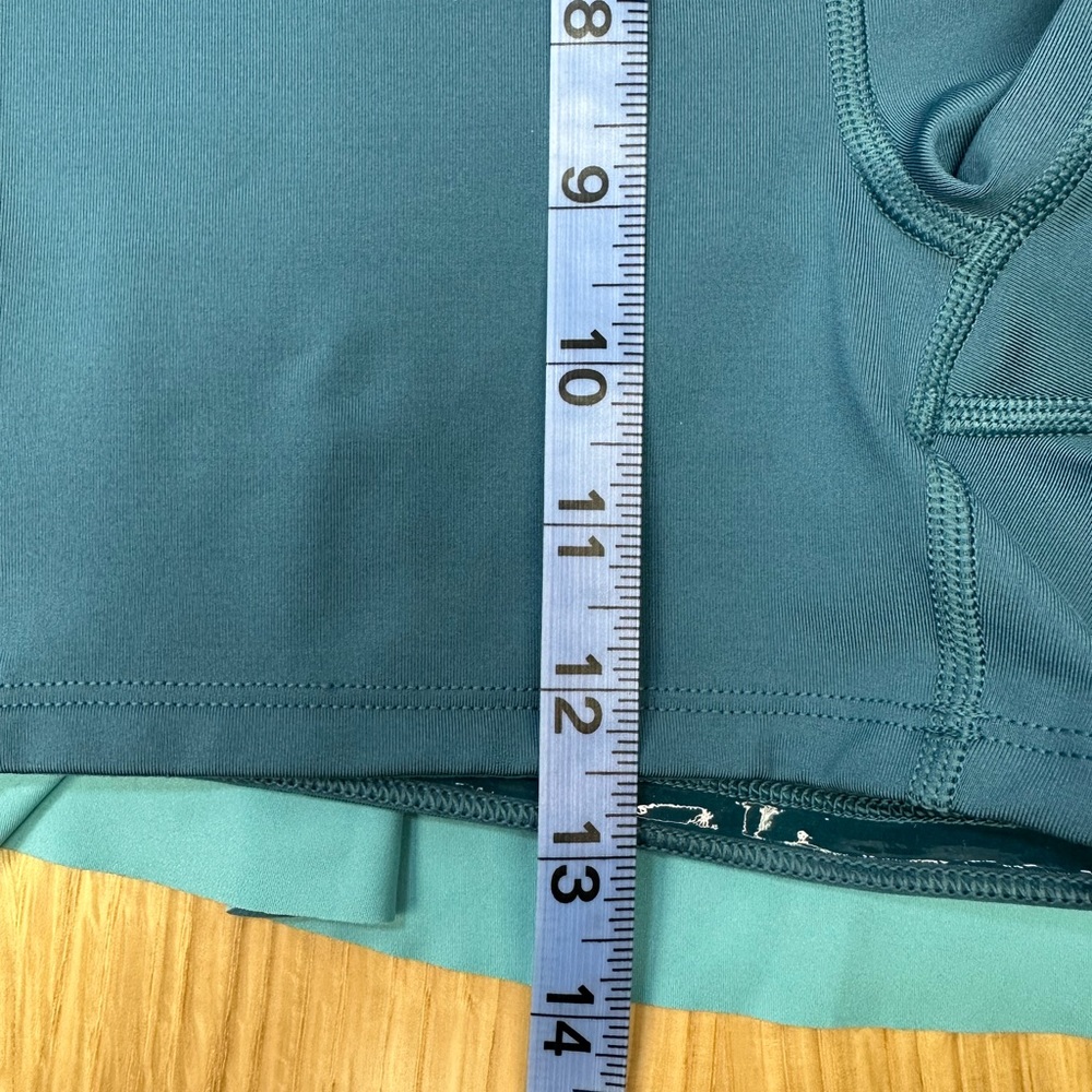 ATHLETA, Ace Printed Tennis Skort 13.5", Teal Marble, Size X-Small - Picture 10 of 11